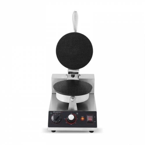 {CB-1} - Gofrero (redondo, 230 V, acero inoxidable, placa de hierro fundido, profesional para gofres redondos