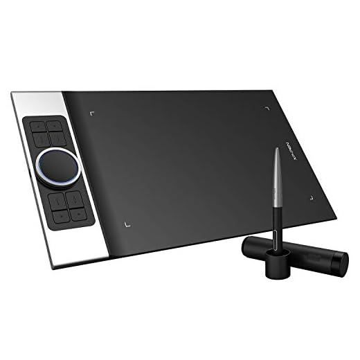 XPPen Deco Pro Medium Graphics Drawing Tablet Ultrathin Digital Pen Tablet with Tilt Function Double Wheel and 8 Shortcut Keys 8192 Levels Pressure 11x6 Inch Working Area