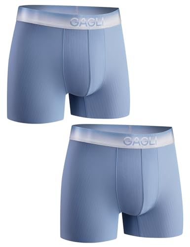 Comfort Soft Mens Boxer Briefs: Breathable Mens Cooling Underwear for Men with No-Roll Waistband, Moisture Wicking