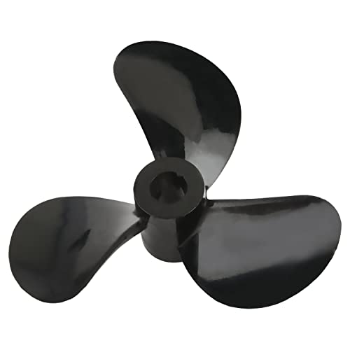 Heyiarbeit RC Boat Propeller 3 Blades 40mm Plastic Black 1PCS
