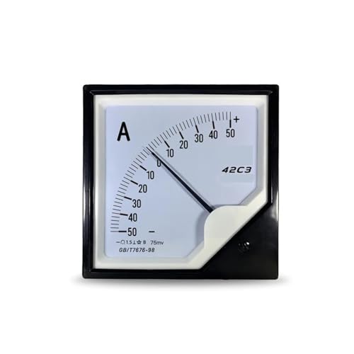 Ampèremètre positif et négatif 42c3 DC -20A To 20A à aiguille centrale