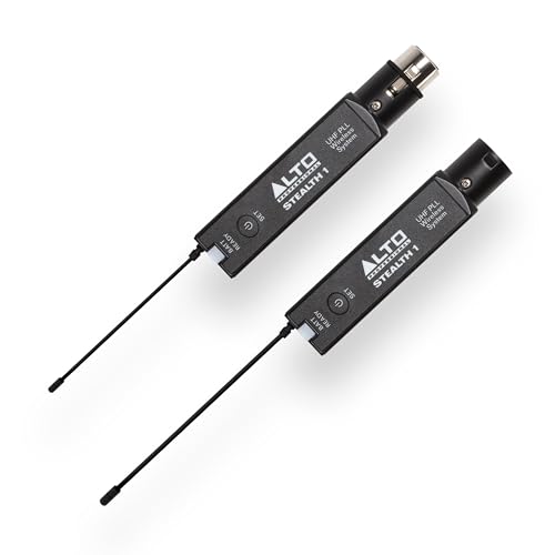 ALTO Stealth 1 Mono UHF XLR Wireless Audio System, Transmitter and Receiver for Powered Speakers, Mixers and Dynamic Microphones