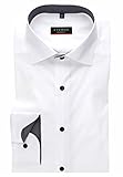 eterna Herren Hemd Modern Fit Kentkragen Patch (44, Weiß)