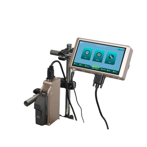 Image of PRX1000 Thermal Inkjet Printer 6.5inch Capacitive Screen Online Inkjet Printer Expiry Date Text Barcode Batch Number Coder(2 Print Heads 2 Inks)