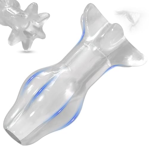 BDSMJOY Plug Anal Hueco,Dilatador Plug Anales,Base estable hexagonal,Anal Juguetes Eróticos para Pareja Sexuales,Juguetes anales gay (S)
