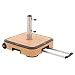 Produktbild Doppler ALU Wood Trolley Sockel ca. 50 kg - Für Sonnenschirme bis 350 cm - Mit Rollen und Trolley Griff - Für optimale Stabilität