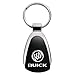Buick Logo Keychain Black Teardrop Chrome Key Fob Metal Keyring Lanyard