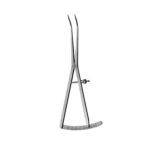 Nifty Medical Supplies Bone Caliper 40mm, Curved, 17cm/6.75" Stainless Steel