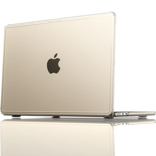 EooCoo Hülle Kompatible mit MacBook Air 13 Zoll M4 M3 M2 2026 2025-2022 [Bruchfeste Ecken] Hartschalen Laptop Schutzhülle Snap Cover für Mac Book Air 13,6" A3240 A3113 A2681, Matt Licht