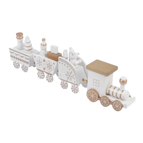Hohopeti 4 Stück Teiliges Holz Weihnachtszug Dekorationsset...