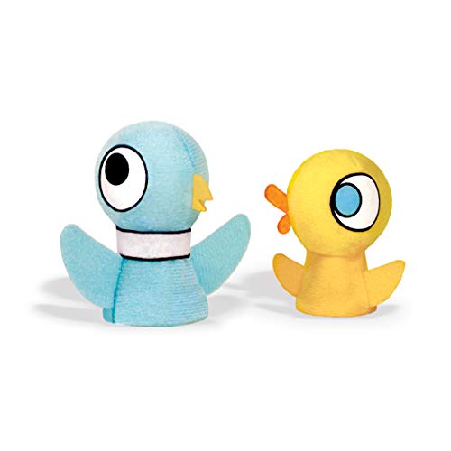 Image of YOTTOY Mo Willems Collection | The Pigeon & Duckling Set of 2 Finger Puppets in Package