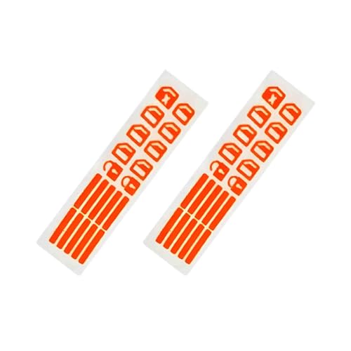Image of 2X Car Control Switch Button Luminous Stickers Auto Night Fluorescent Decals Red