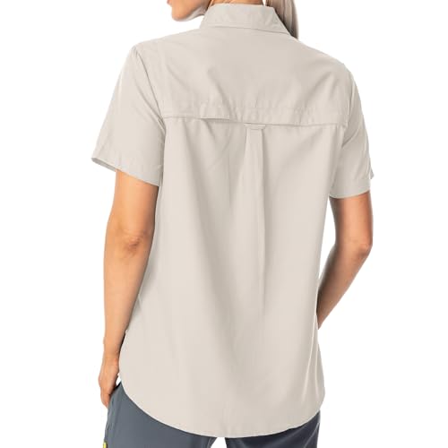 Women's Button Down Shirts UPF 50+ Short Sleeve Sun Protection Shirts Stretch Quick Dry Shirt for Fishing, Hiking, Travel2