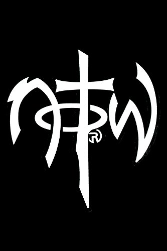 NOTW, Edgy Logo Window Decal, White, 5 x 5 inches