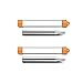 HanleyDepot Pocket-Size Bellows Collapsible Fire Tool, 2-Pack Telescoping Fire Blower