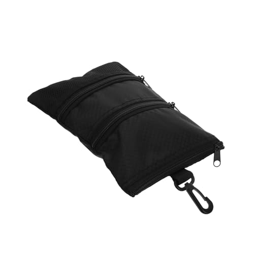 FOYTOKI Portable Golf Utility Pouch for Valuables Compact Multi-Pocket Storage Bag for Golf Accessories Design for Men and Women
