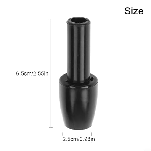 Honseadek Boquilla de plástico para máquina de café, boquilla de vapor de repuesto para espuma de leche, 6,5 x 2,5 cm, punta de varita negra compatible con máquinas de espresso - imagen 4