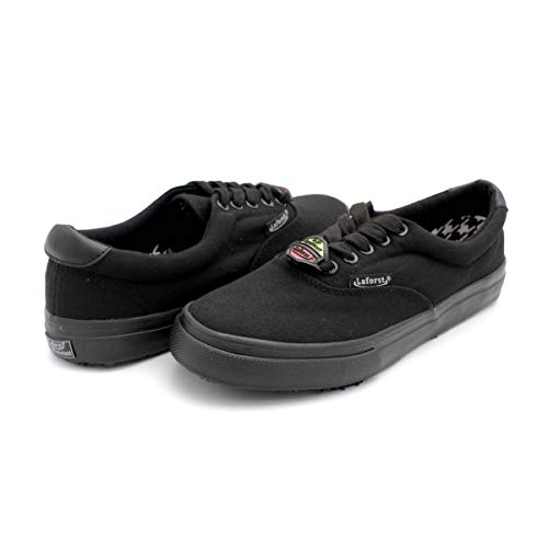 Laforst Womens Non Slip Sunbrella Slip Resistant Server Waitress Nurse Lace Up Flat Black 8.5 #TOP3