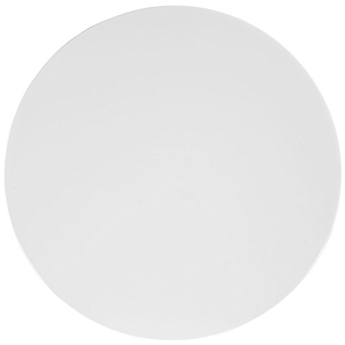 Image of Modway Lippa Mid-Century Modern 40 inch Round Fiberglass Dining Table in White