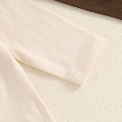 Muasaaluxi Newborn Baby Boy Football Outfit On Sundays We Watch Football with Daddy Romper Stripe Long Pants Hat Set3