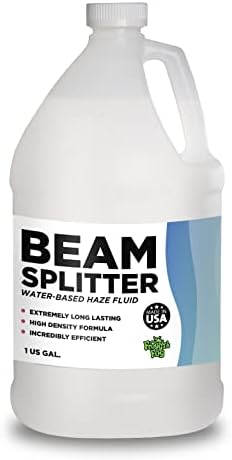Froggy's Fog Beam Splitter Professional Haze Fluid for Hurricane Haze 1, 2 and 4, and Other Haze Machines, Water-Based Hazer Fluid, 1 Gallon