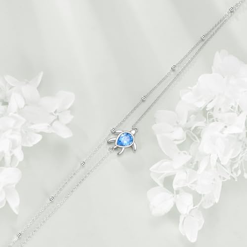 Image of TIGER RIDER Dragonfly Anklet Sterling Silver Dragonfly Gifts Jewelry for Women with Crystal Birthday Anniversary