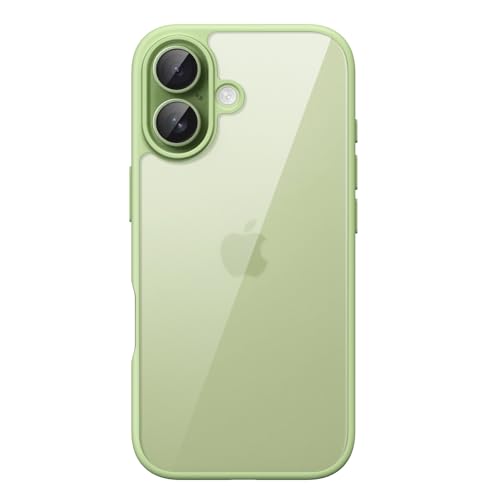 Image of JETech Case for iPhone 17 6.3-Inch, Shockproof Phone Bumper Cover, Solid Color Matte TPU Frame, Anti-Scratch Clear Back (Sage)