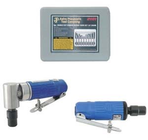 Astro Pneumatic Tool Co. 1221 Die Grinder Combo Kit with Burrs