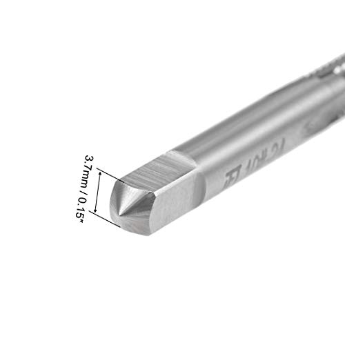Uxcell Machine Tap #10-24 Unc Thread 2B Class 3 Flutes High Speed Steel Screw Threading Tap Tapping Tool 5Pcs #TOP3