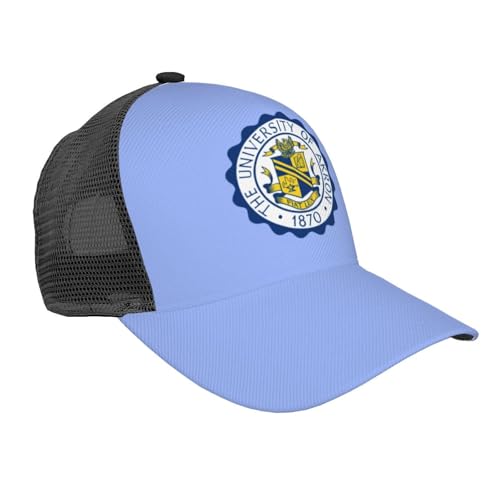 Orldit University of Akron Zips Hat Adjustable Washable Adult Curved Brim Mesh Baseball Cap Black