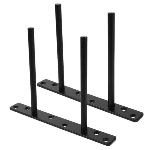 Levemolo 2piezas Soportes Invisibles para Estantes Flotantes de Metal Negro Herrajes Ocultos para Balda con Soporte Oculto Tipo para Cocina y Estantería de Pared