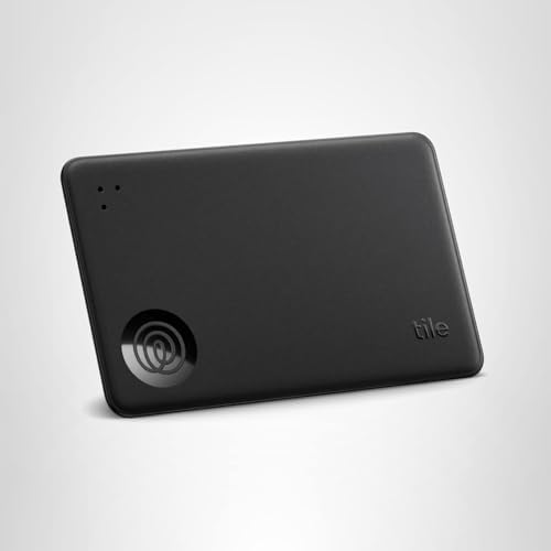 Life360 Tile Slim - Wallet Finder, Bluetooth Tracker and Item Locator for Luggage Tags, Passports and More. Both iOS and Android Compatible. Phone Finder. 1-Pack (Black) — view 5