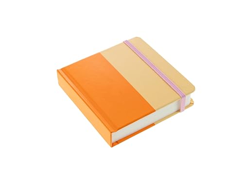 Image of Hello, Artist! Journal, Square, 4.7 inch x 4.7 inch, Orange /Yellow, Dotted Paper, 180 Pages, Suitable for Any Dry Media, For Writing, Travel, Business, Work, School