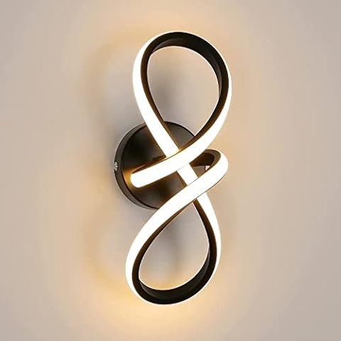 Tealight Aplique Pared LED 20W Negro Cover