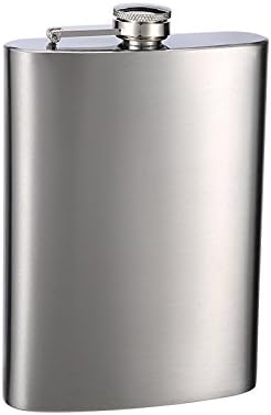 Top Shelf Flasks Premium Stainless Steel Hip Flask, 12 oz.