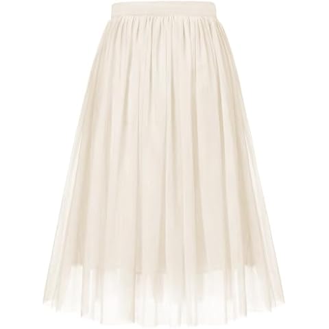 BOOPH Girls Tulle Skirt Cover