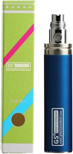 SmashingDealsDirect Authentic GS II 3200mAh Quality Vape Battery Rechargeable Vaporiser Batteries (Blue)