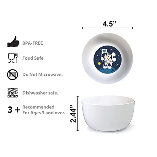 Zak Designs MMPZ-5480 Disney Mickey Mouse Kids Dinnerware Set Includes Plate thumb #4