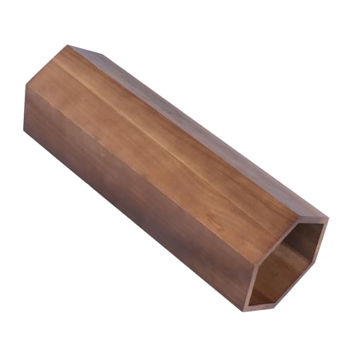 IMIKEYA Paragüero de Madera Resistente para Entrada Soporte de Cubo Ahorra Espacio Almacenamiento Práctico para Paraguas y Bastones Diseño Color Nogal Oscuro Organizador Multifuncional