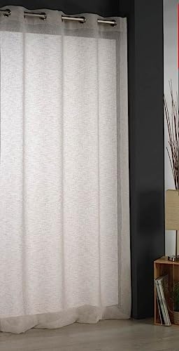 Dolz Cortina Confeccionada de Visillo V014 de 140x260 cm Beige 01