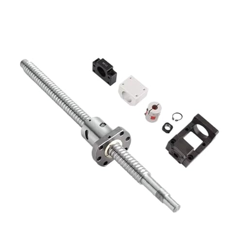 Metal Ball Screw nut end Processing SFU2005 1123-1500mm Ball Screw Spindle Kits and Motor Kits for Engraving Machine Accessories(1400mm)