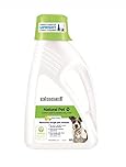 BISSELL Natural Pet Carpet Deep Cleaning Solution, For BISSELL Upright Carpet Cleaners, 1.75L, Removes Tough Pet Messes from Carpet, 3242