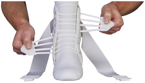 ASO Speed Lacer Ankle Stabilizer, White, X-Small