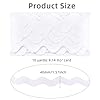CABODYALS 10 Yards 1.57 Inch White Rick Rack Wave Trim Ric Rac Ribbon Bending Fringe Polypropylene Fabric Lace Edge Trimming Ribbon for Sewing Making Craft Gift Wrapping Wedding Christmas Decor Supply #1