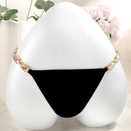 Image of Sexy Underwear for Women Elegant Rhinestone Panties Adjustable Waist Straps Crystal Thongs hilos sexys para mujer hot