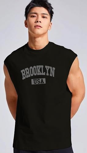 Image of JUARI BE A GENTLEMAN Men's Sleeveless Tank Top Premium Cotton Blend Muscle Fit Gym Vest | Casual Summer Shirt | Breathable & Lightweight Fitness Wear for Gym, Running & Daily Use