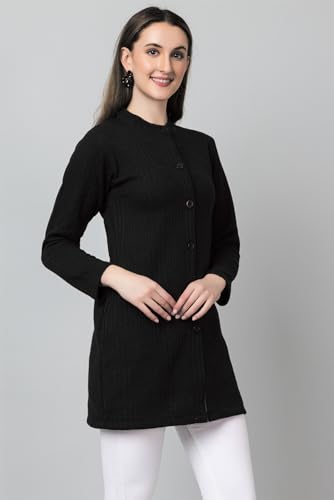 Image of HIFZAA Womens Woolen Long Cardigan Sweater for Women Winter wear for Ladies M to 4XL