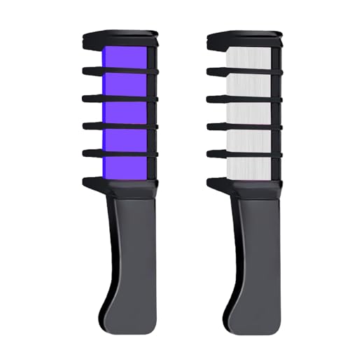 El conjunto incluye 2 Peine de Tiza Para el Pelo, tiza temporal lavable,temporal, para niños, para Navidad, cumpleaños, fiestas
