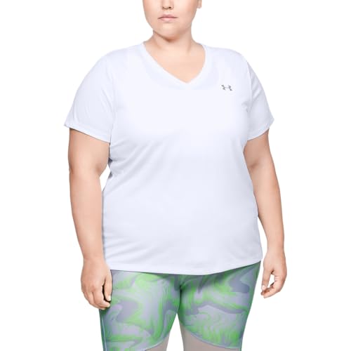 Under Armour Women's UA Tech V-Neck SM White