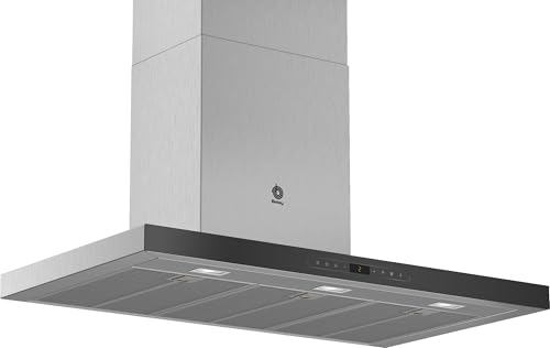 Balay Campana Extractora, 5 potencias de Extracción, Fácil Instalación, Posibilidad de Recirculación, Inox, 3BC998HNC